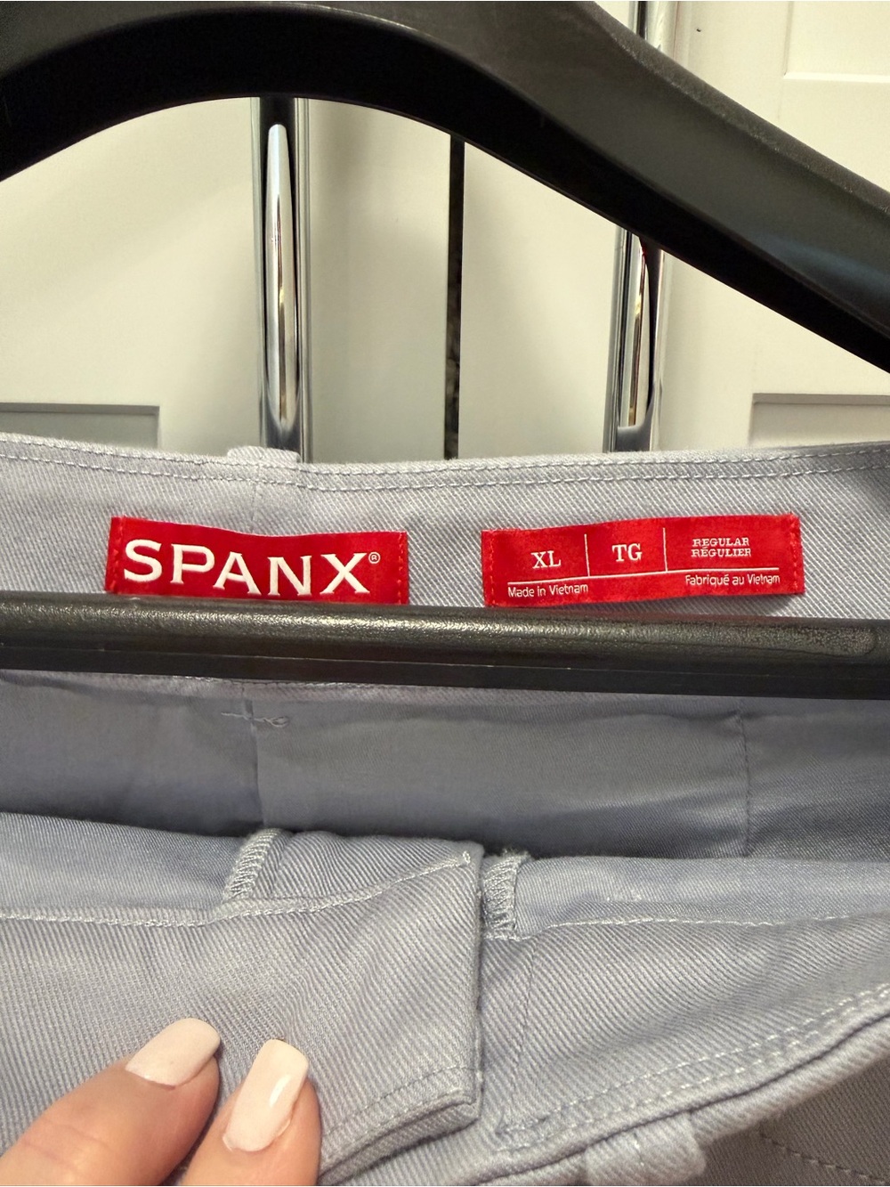SPANX Super Smooth Women's Wide-Leg Twill Pants XL Himalayan Cloud - Picture 4 of 8